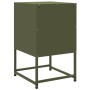 Bedside tables 2 units olive green steel 36x39x60.5 cm by , Nightstands - Ref: Foro24-846467, Price: 123,17 €, Discount: %