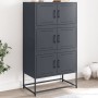 Anthracite gray steel sideboard 68.5x38.5x123.5 cm by , Sideboards - Ref: Foro24-846490, Price: 146,13 €, Discount: %