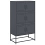 Anthracite gray steel sideboard 68.5x38.5x123.5 cm by , Sideboards - Ref: Foro24-846490, Price: 146,13 €, Discount: %