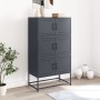 Anthracite gray steel sideboard 68.5x38.5x123.5 cm by , Sideboards - Ref: Foro24-846490, Price: 146,13 €, Discount: %