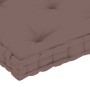 Kissen für Bodenpalette, taupegraue Baumwolle, 73 x 40 x 7 cm von vidaXL, Kissen für Stühle und Sofas - Ref: Foro24-324686, P...