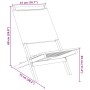 Folding garden chairs 4 pcs solid wood and anthracite fabric by , Garden chairs - Ref: Foro24-3214640, Price: 207,10 €, Disco...