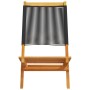 Reclining garden chairs 4 pcs solid acacia wood black by , Garden chairs - Ref: Foro24-3214628, Price: 211,79 €, Discount: %