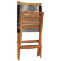 Reclining garden chairs 4 pcs solid acacia wood black by , Garden chairs - Ref: Foro24-3214628, Price: 211,79 €, Discount: %