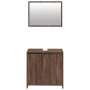 Set de muebles baño 2 pzas madera contrachapada marrón roble de , Muebles de baño - Ref: Foro24-835699, Precio: 76,01 €, Desc...