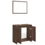 Set de muebles baño 2 pzas madera contrachapada marrón roble de , Muebles de baño - Ref: Foro24-835699, Precio: 76,01 €, Desc...