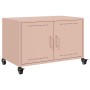 TV stand made of cold-rolled steel in pink, measuring 68x39x43.5 cm. by , TV Furniture - Ref: Foro24-846639, Price: 73,16 €, ...