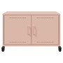 TV stand made of cold-rolled steel in pink, measuring 68x39x43.5 cm. by , TV Furniture - Ref: Foro24-846639, Price: 73,16 €, ...