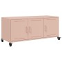 TV stand made of cold-rolled steel in pink, measuring 100.5x39x43.5 cm. by , TV Furniture - Ref: Foro24-846645, Price: 108,13...