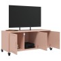 TV stand made of cold-rolled steel in pink, measuring 100.5x39x43.5 cm. by , TV Furniture - Ref: Foro24-846645, Price: 108,13...