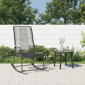 Gartenschaukelstuhl aus schwarzem PVC-Rattan, 59 x 79,5 x 104 cm von vidaXL, Gartenstühle - Ref: Foro24-312175, Preis: 83,79 ...