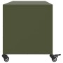 TV stand made of cold-rolled steel in olive green, measuring 100.5x39x43.5 cm. by , TV Furniture - Ref: Foro24-846666, Price:...