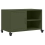 TV stand made of cold-rolled steel in olive green, measuring 68x39x43.5 cm. by , TV Furniture - Ref: Foro24-846672, Price: 72...