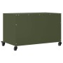 TV stand made of cold-rolled steel in olive green, measuring 68x39x43.5 cm. by , TV Furniture - Ref: Foro24-846672, Price: 72...