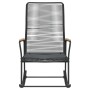 Black PVC rattan garden rocking chair 59x79.5x104 cm by vidaXL, Garden chairs - Ref: Foro24-312175, Price: 83,99 €, Discount: %