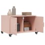 Mesa de centro acero laminado en frío rosa 68x50x43,5 cm de , Mesas de centro - Ref: Foro24-846687, Precio: 88,66 €, Descuent...