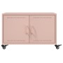 Mesa de centro acero laminado en frío rosa 68x50x43,5 cm de , Mesas de centro - Ref: Foro24-846687, Precio: 88,66 €, Descuent...