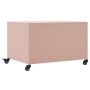 Mesa de centro acero laminado en frío rosa 68x50x43,5 cm de , Mesas de centro - Ref: Foro24-846687, Precio: 88,66 €, Descuent...