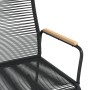 Black PVC rattan garden rocking chair 59x79.5x104 cm by vidaXL, Garden chairs - Ref: Foro24-312175, Price: 83,99 €, Discount: %