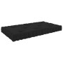 Black cotton floor pallet cushion 73x40x7 cm by vidaXL, Cushions for chairs and sofas - Ref: Foro24-324682, Price: 33,57 €, D...