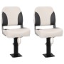 Boat seats with pedestal 2 units adjustable height 360° by , Boats - Ref: Foro24-3294968, Price: 216,64 €, Discount: %