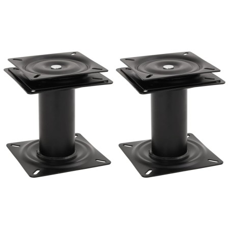 360° swivel boat seat pedestal 2 units steel by , Sailboat parts - Ref: Foro24-3294940, Price: 80,61 €, Discount: %