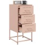 Bedside tables 2 units pink steel 36x39x78 cm by , Nightstands - Ref: Foro24-846581, Price: 158,07 €, Discount: %