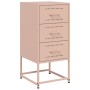 Nachttische, 2 Stück, rosa Stahl, 36x39x78 cm. von , Nachttische - Ref: Foro24-846581, Preis: 158,07 €, Rabatt: %