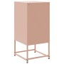 Bedside tables 2 units pink steel 36x39x78 cm by , Nightstands - Ref: Foro24-846581, Price: 158,07 €, Discount: %