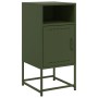 Bedside table in olive green steel, 36x39x78 cm by , Nightstands - Ref: Foro24-846574, Price: 71,50 €, Discount: %