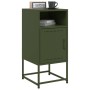 Bedside table in olive green steel, 36x39x78 cm by , Nightstands - Ref: Foro24-846574, Price: 71,50 €, Discount: %