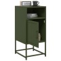 Bedside table in olive green steel, 36x39x78 cm by , Nightstands - Ref: Foro24-846574, Price: 71,50 €, Discount: %