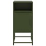 Bedside table in olive green steel, 36x39x78 cm by , Nightstands - Ref: Foro24-846574, Price: 71,50 €, Discount: %