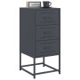 Bedside tables 2 units anthracite gray steel 36x39x78 cm by , Nightstands - Ref: Foro24-846583, Price: 158,07 €, Discount: %