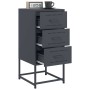 Bedside tables 2 units anthracite gray steel 36x39x78 cm by , Nightstands - Ref: Foro24-846583, Price: 158,07 €, Discount: %