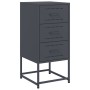 Bedside tables 2 units anthracite gray steel 36x39x78 cm by , Nightstands - Ref: Foro24-846583, Price: 158,07 €, Discount: %