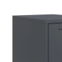 Bedside tables 2 units anthracite gray steel 36x39x78 cm by , Nightstands - Ref: Foro24-846583, Price: 158,07 €, Discount: %