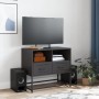 Black steel TV stand 68x39x60.5 cm by , TV Furniture - Ref: Foro24-846548, Price: 85,32 €, Discount: %