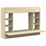 Wall-mounted oak Sonoma wood engineering desk 105x48x75 cm by , Desks - Ref: Foro24-847970, Price: 70,01 €, Discount: %