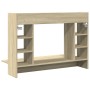 Escritorio de pared madera ingeniería roble Sonoma 105x48x75 cm de , Escritorios - Ref: Foro24-847970, Precio: 70,01 €, Descu...