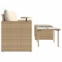 Garden sofa set with beige cushions 3 pieces PE rattan by , Outdoor sofas - Ref: Foro24-365461, Price: 216,02 €, Discount: %