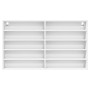 Vitrina de madera ingeniería blanca 100x15x58 cm de , Estantes y estanterías - Ref: Foro24-847926, Precio: 58,99 €, Descuento: %