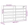 White engineered wood display case 100x15x58 cm by , Shelves and shelves - Ref: Foro24-847926, Price: 58,99 €, Discount: %