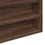 Vitrina de madera de ingeniería marrón roble 100x8,5x75 cm de , Estantes y estanterías - Ref: Foro24-847939, Precio: 54,83 €,...