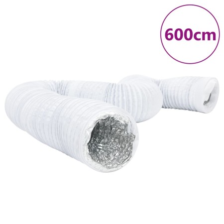 Aluminum and PVC ventilation duct, 6 meters long, Ø10 cm. by , air ducts - Ref: Foro24-4008066, Price: 17,38 €, Discount: %