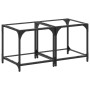 Coffee tables 2 units clear glass and steel 40x40x40 cm by , Coffee table - Ref: Foro24-845963, Price: 63,50 €, Discount: %