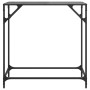 Console table with black glass surface and steel frame 80x35x81 cm by , console tables - Ref: Foro24-846019, Price: 51,82 €, ...