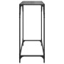 Console table with black glass surface and steel frame 80x35x81 cm by , console tables - Ref: Foro24-846019, Price: 51,82 €, ...