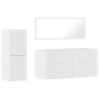 Set muebles de baño 3 piezas madera contrachapada blanco brillo de , Muebles de baño - Ref: Foro24-3308535, Precio: 114,55 €,...