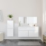 Set muebles de baño 3 piezas madera contrachapada blanco brillo de , Muebles de baño - Ref: Foro24-3308535, Precio: 114,55 €,...